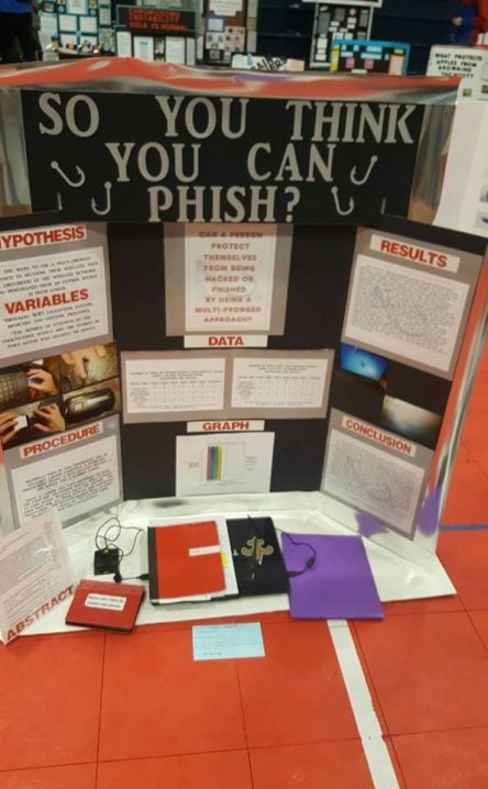 science fair phishing project