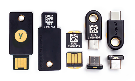 YubiKey FIPS family shot