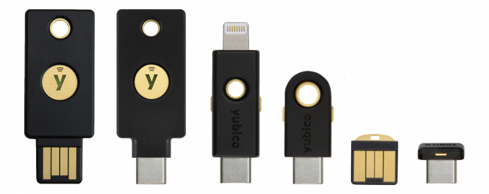 YubiKey 5 series family line up