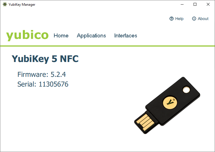 Picture of YubiKey 5 NFC