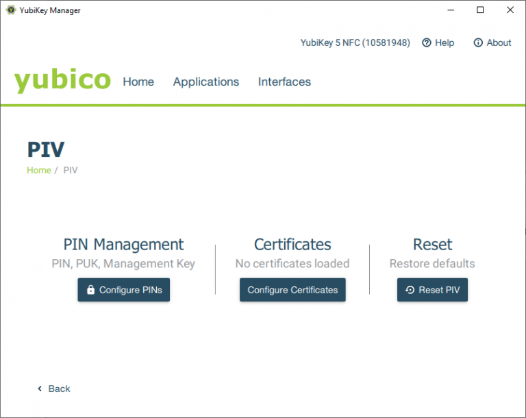YubiKey Manager Yubico