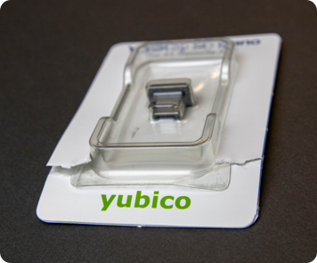 YubiKey 5C Nano in broken plasatic casing