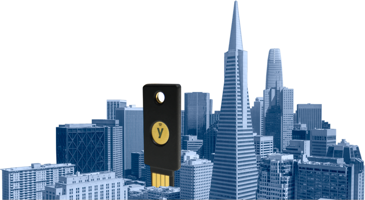 yubikey in SF skyline
