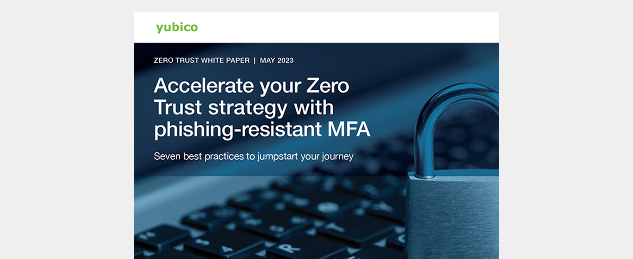 Zero Trust white paper cover