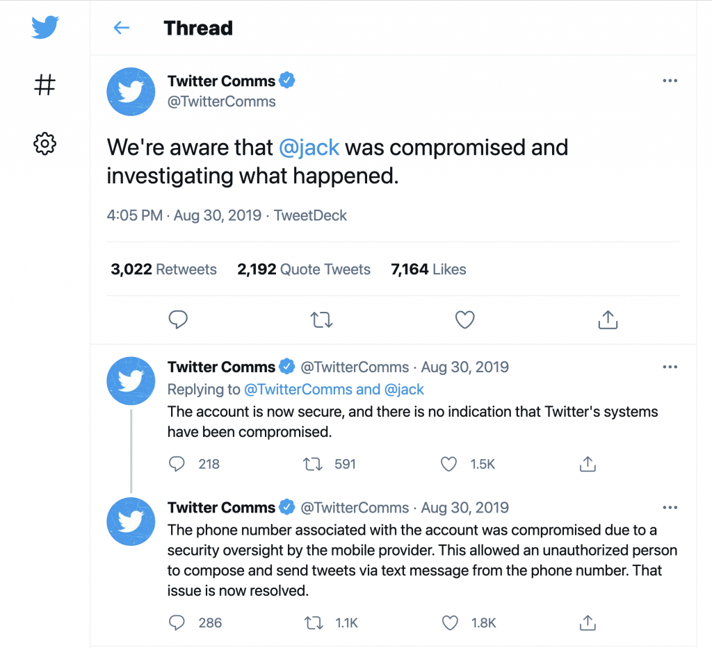 Twitter Hack - Security Researcher Points To Notorious Sim Swap