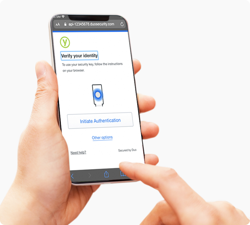 duo and yubikeys on mobile