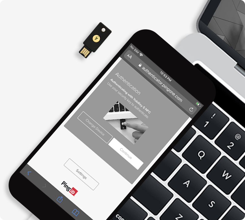 ping and yubikey on mobile