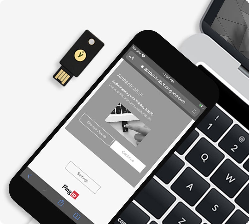 ping and yubikeys on mobile