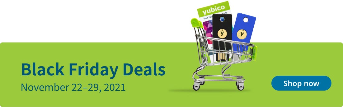 shopping cart full of YubiKeys