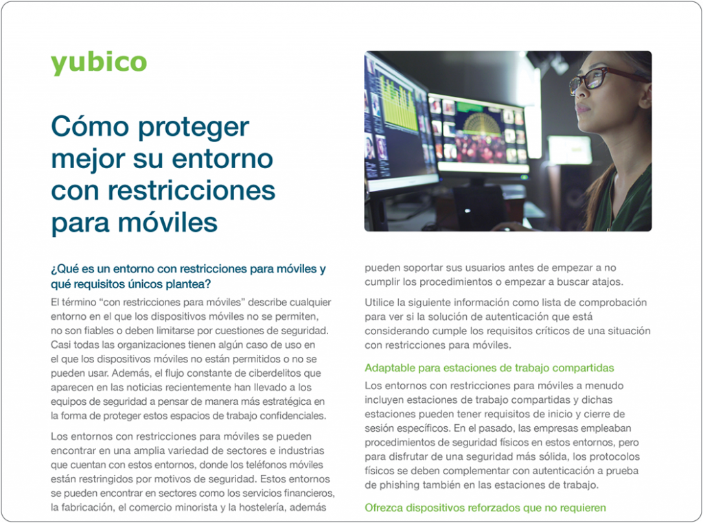 mobile restricted solution brief in Spanish