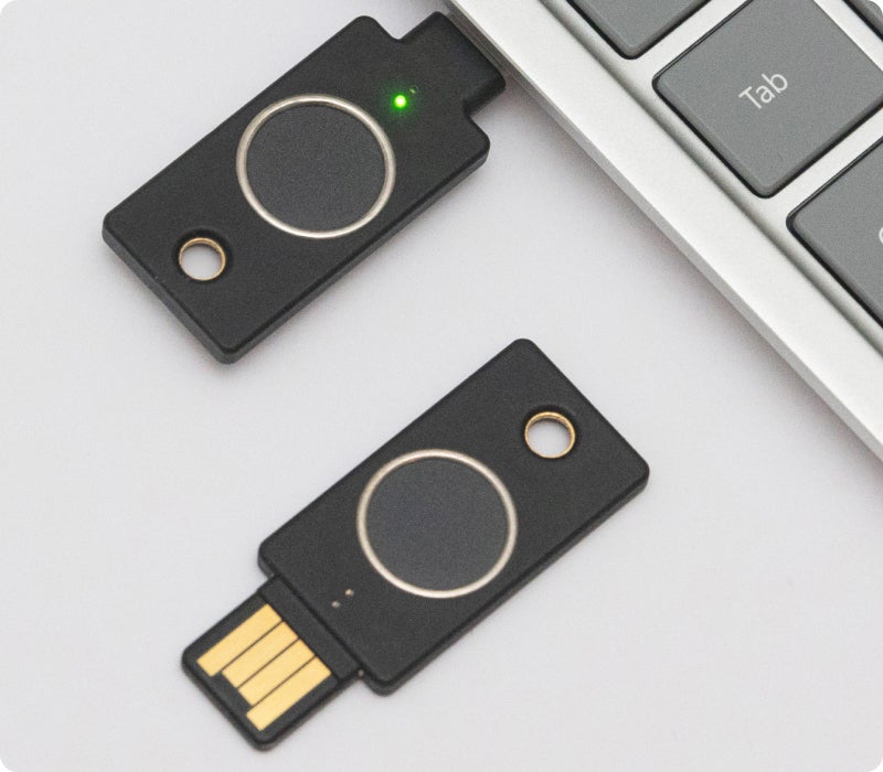 yubikey bios plugged into laptops