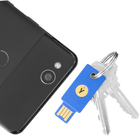 Security Key NFC with mobile