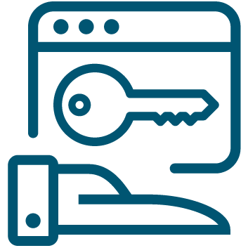 key in browser window