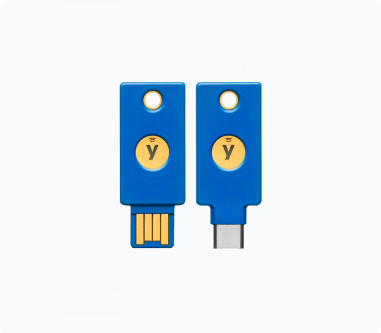 Image of two popular Yubikey models