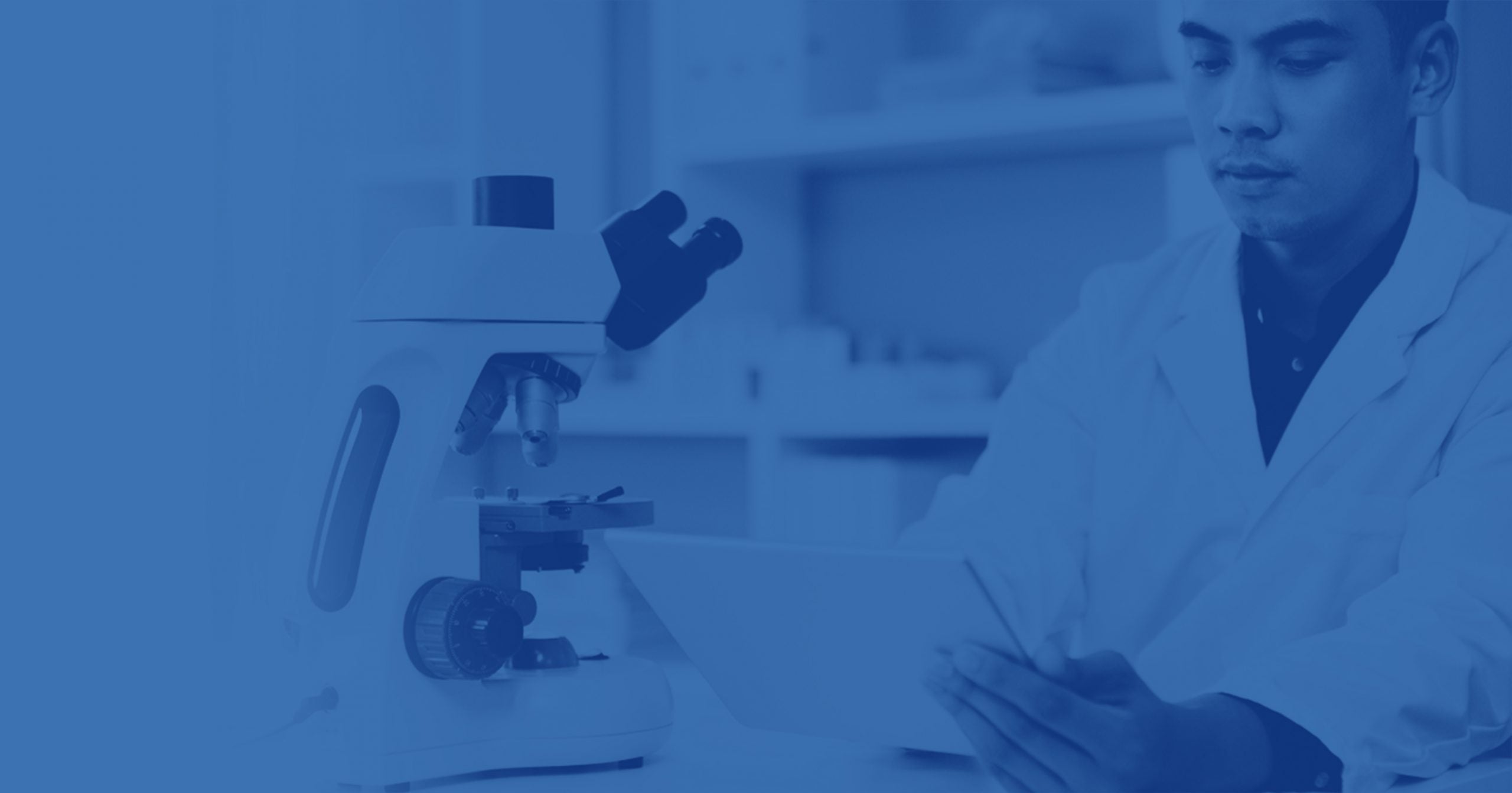 pharmaceutical worker and equipment