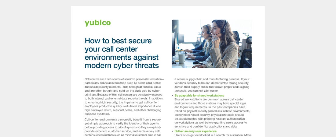 call center solution brief