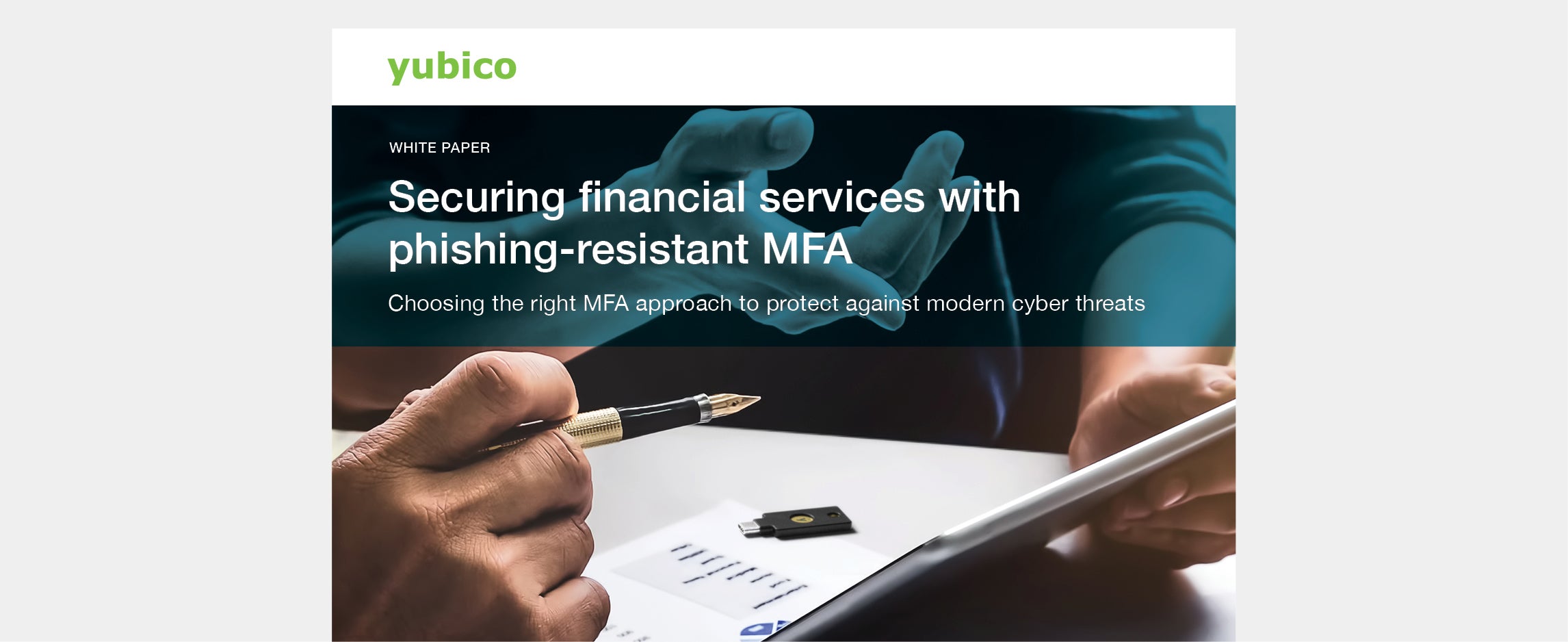 Phishing-resistant MFA for financial services white paper preview