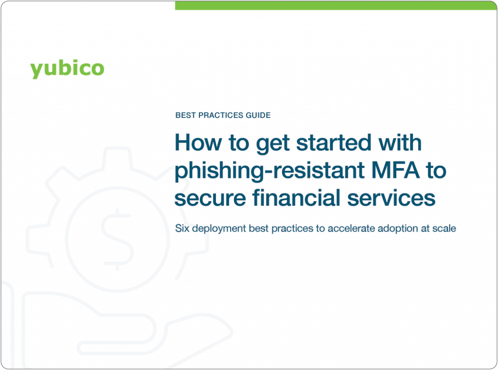 Phishing-resistant MFA for financial services best practice guide preview