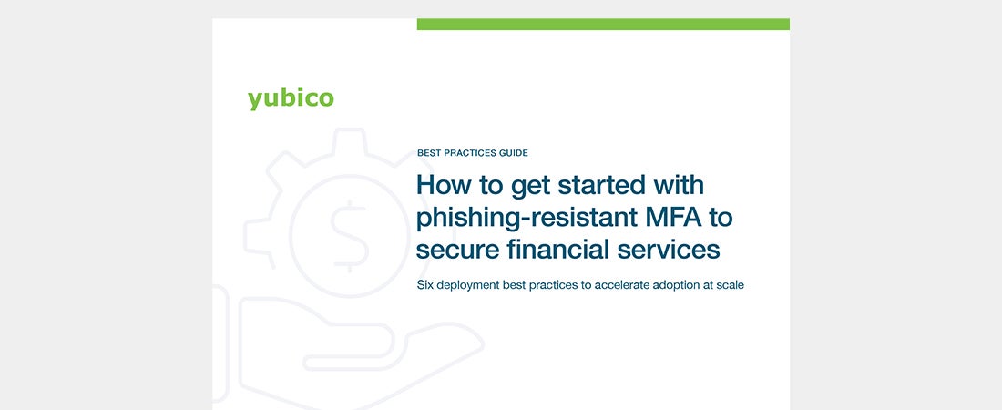 Phishing-resistant MFA for financial services best practice guide preview