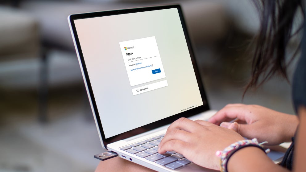 person using laptop