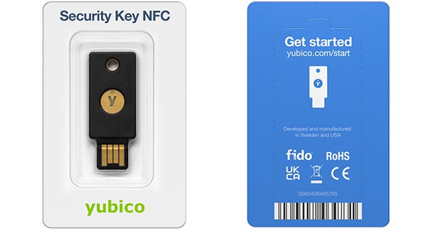 Security Key by Yubico packaging