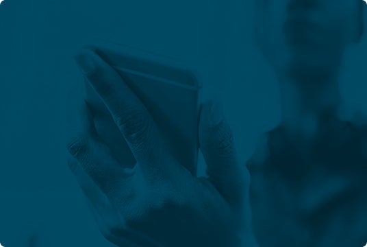 rectangle phone in hand