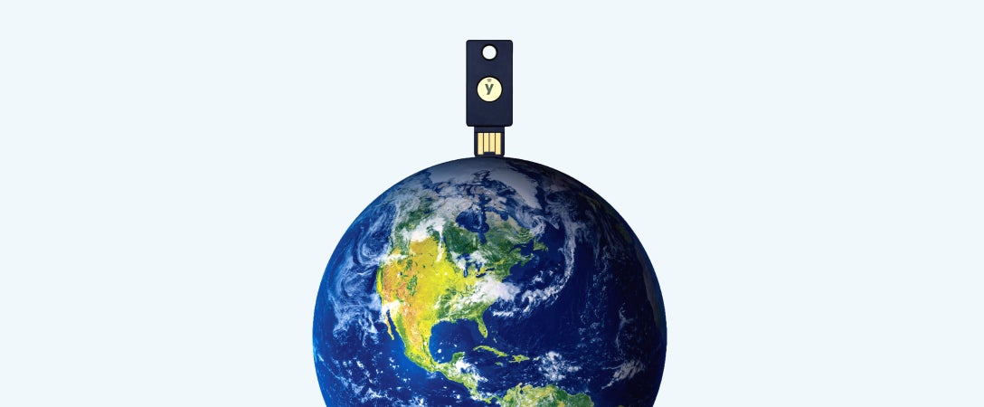 YubiKey on globe