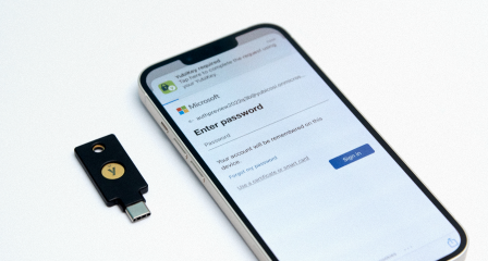 mobile device with YubiKey