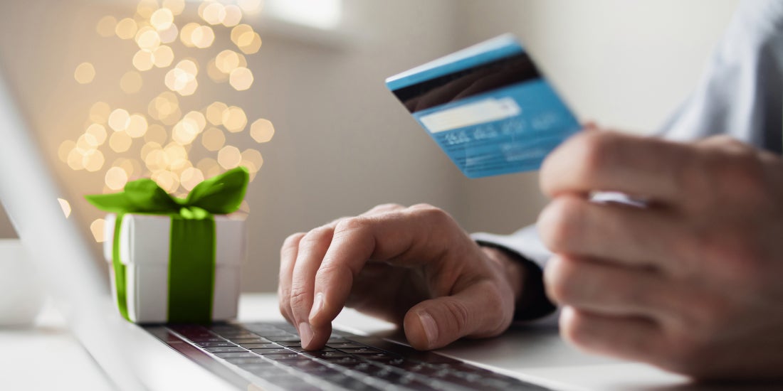 shopping online with credit card