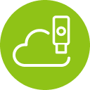 YubiKey and cloud icon