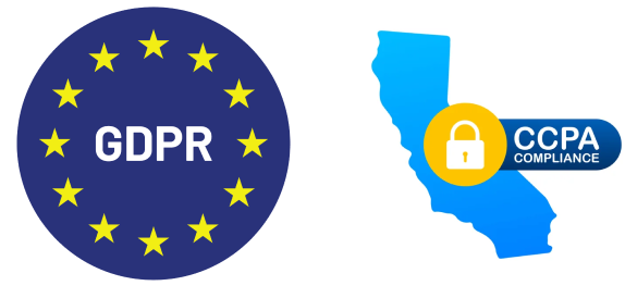 GDPR and CCPA logos