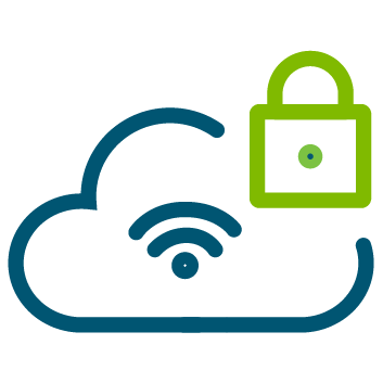 cloud and lock icon