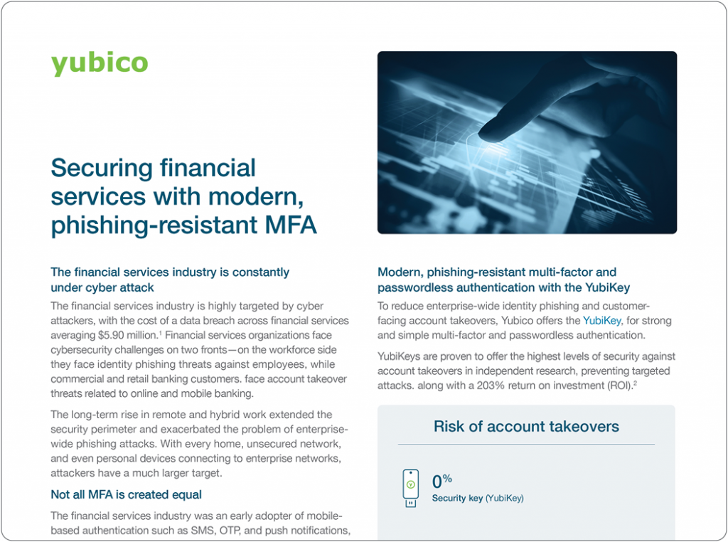 financial services solution brief preview