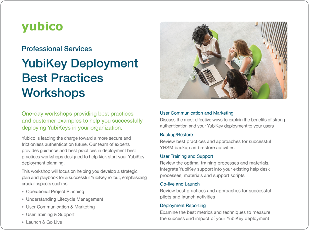 Professional Services Deployment Best Practices Yubico