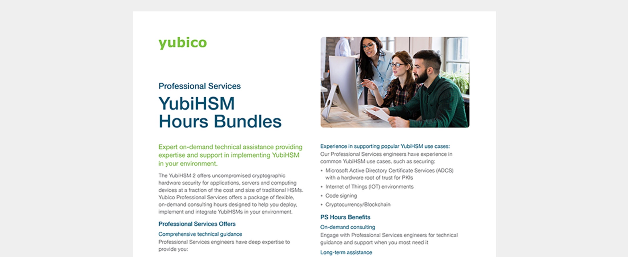 YubiHSM Bundles solution brief