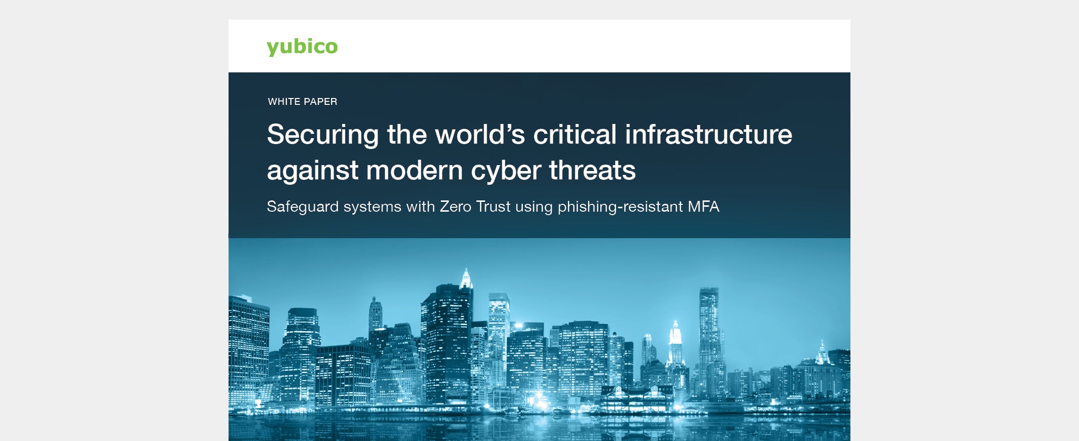 Securing critical infrastructure white paper cover image