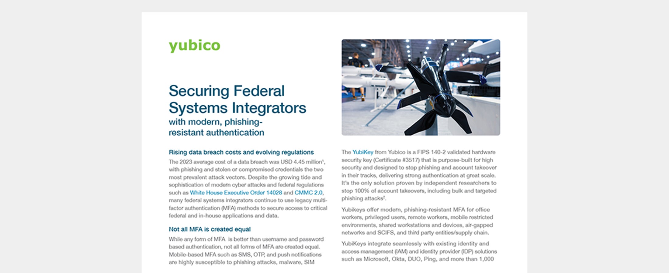 Securing Federal Systems Integrators solution brief cover image