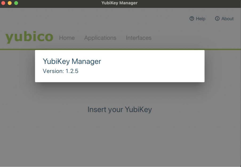 YubiKey Manager GUI