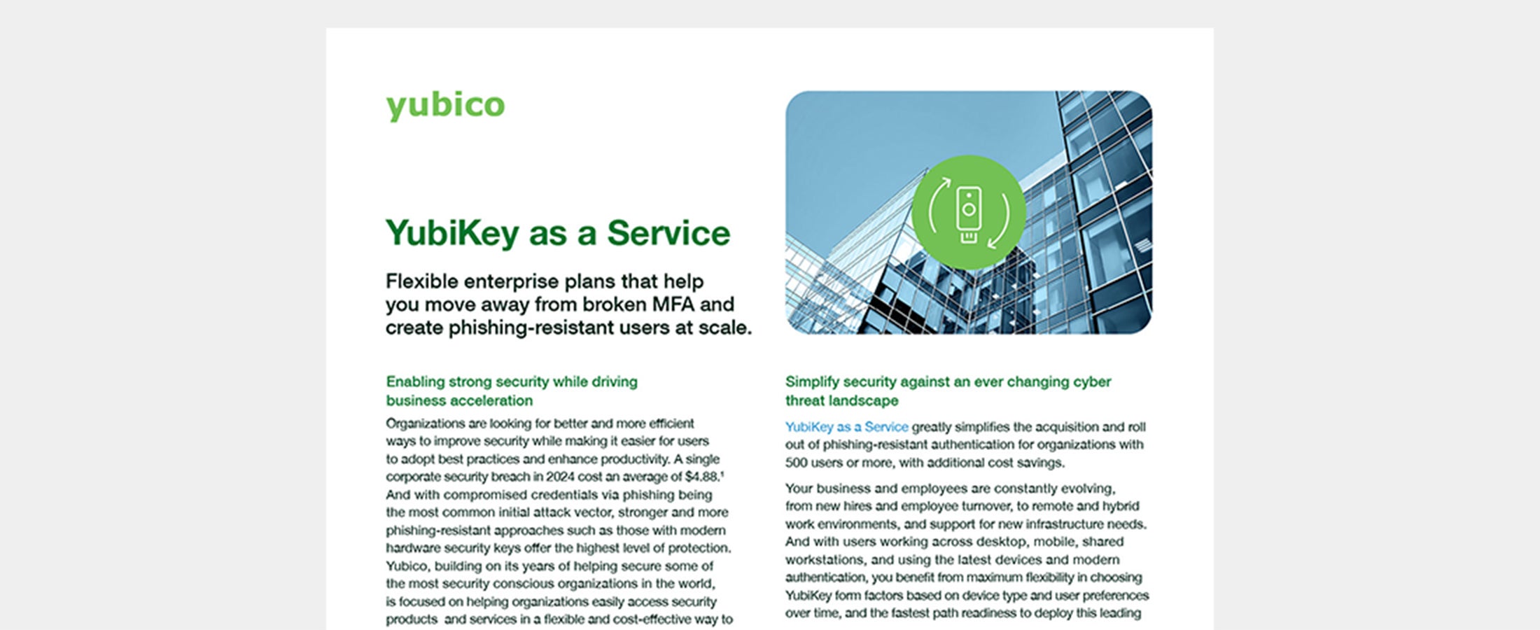 YubiKey as a Service cover