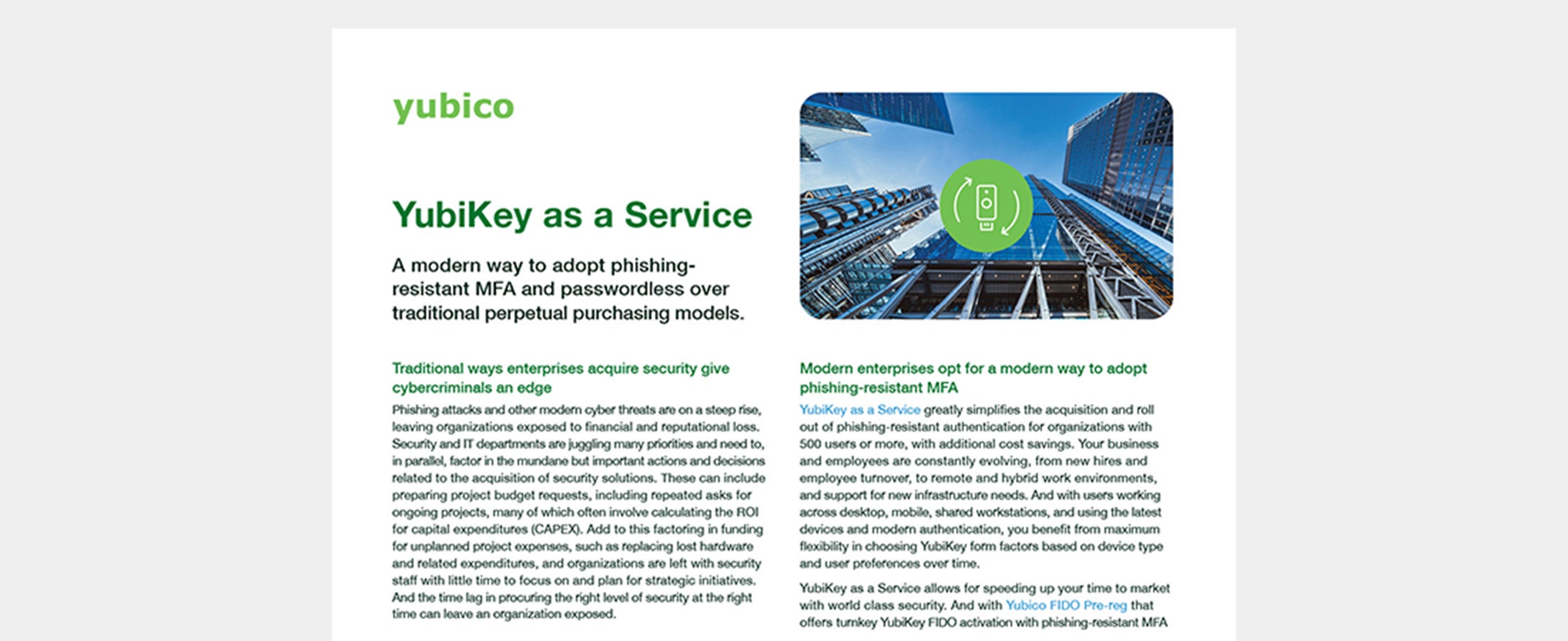 YubiKey as a Service cover