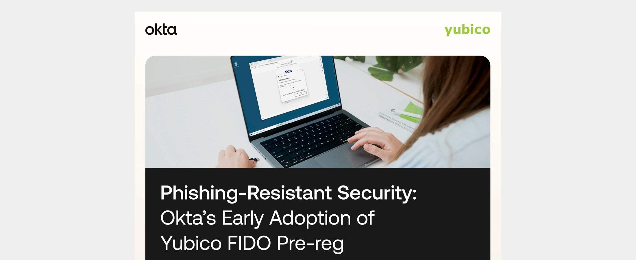 Yubico and Okta infographic cover image