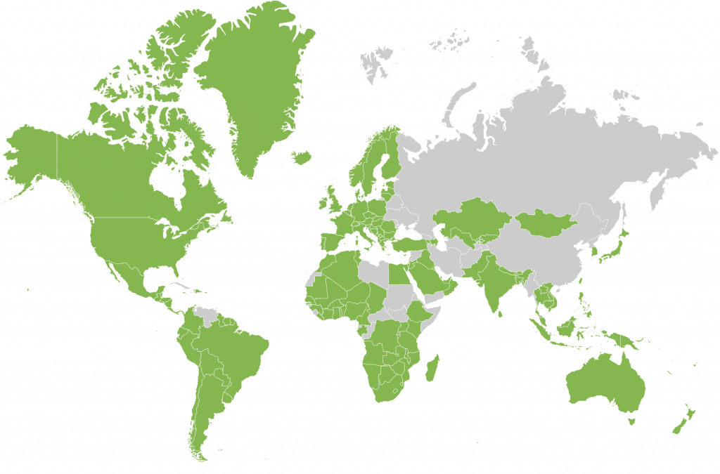 YED country list