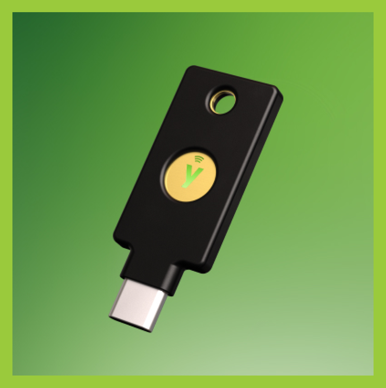 yubikey lit up