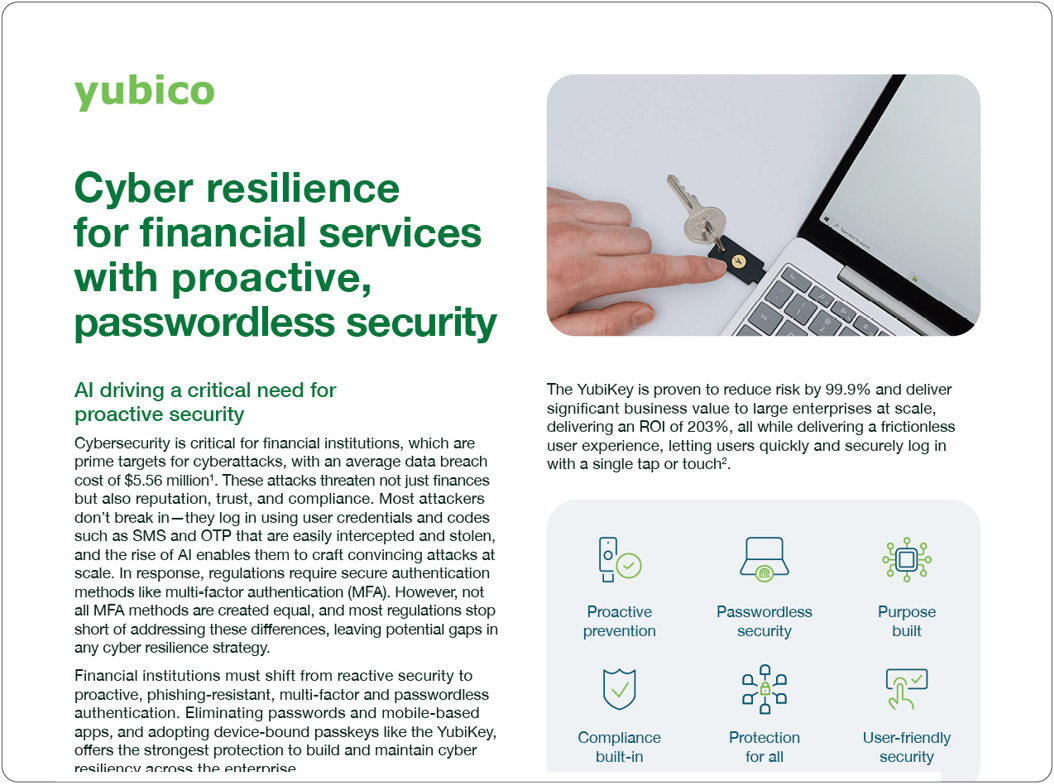 Cyber resilience for financial services hero image