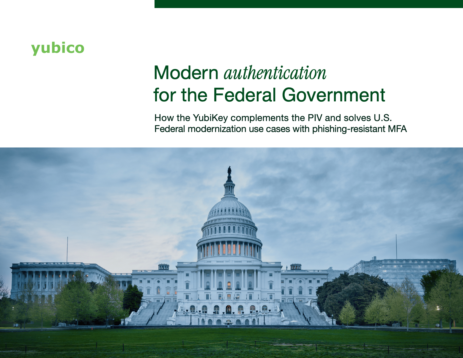 Modern authentication for the Federal Government hero image